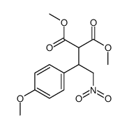 METHYL 2-METHOXYCARBONYL-3-(4-METHOXYPHENYL)-4-NITROBUTANOATE结构式