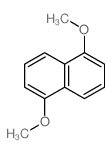 1,5-二甲氧基萘结构式