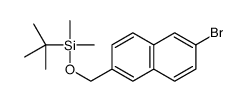 6-Bromo-2-(tert-butyldimethylsilyloxyMethyl)naphthalene结构式