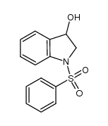 3-hydroxy-1-phenylsulfonyl-2,3-dihydroindole结构式