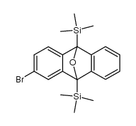 9,10-bis(trimethylsilyl)-2-bromo-9,10-dihydro-9,10-epoxyanthracene结构式