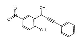 2-(1-hydroxy-3-phenylprop-2-yn-1-yl)-4-nitrophenol结构式