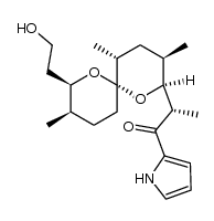 (2R,3R,6S,8S,9R,11R,1R)-2-(hydroxyethyl)-8-[1'-methyl-2'-oxo-2'-(1H-pyrrol-2-yl)ethyl]-3,9,11-trimethyl-1,7-dioxaspiro[5.5]undecane结构式