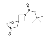3-羟基-3-(硝基甲基)氮杂丁烷-1-羧酸叔丁酯结构式