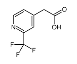 2-[2-(trifluoromethyl)pyridin-4-yl]acetic acid结构式