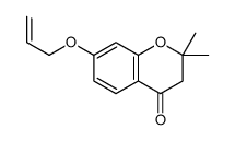2,2-dimethyl-7-prop-2-enoxy-3H-chromen-4-one结构式