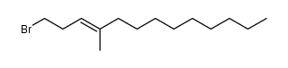 (E)-1-bromo-4-methyl-3-tridecene结构式