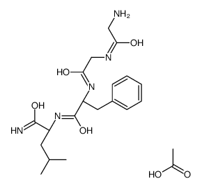DES-TYR1-LEUCINE ENKEPHALINAMIDE ACETATE SALT结构式