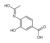 4-(乙酰基氨基)-3-羟基苯甲酸结构式