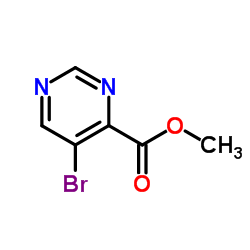 5-溴-4-嘧啶甲酸甲酯结构式