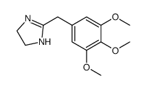 4,5-Dihydro-2-[(3,4,5-trimethoxyphenyl)methyl]-1H-imidazole结构式