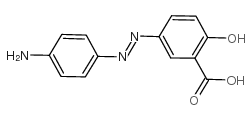 5-[(4-氨基苯基)偶氮]-2-羟基苯甲酸结构式