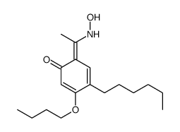 3-butoxy-4-hexyl-6-[1-(hydroxyamino)ethylidene]cyclohexa-2,4-dien-1-one结构式