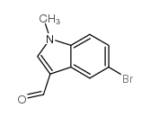 5-溴-1-甲基-1H-吲哚-3-甲醛结构式