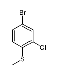 1-Bromo-3-chloro-4-(methylthio)benzene结构式