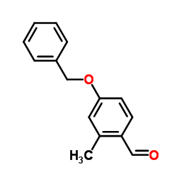 2-甲基-4-苄氧基苯甲醛结构式