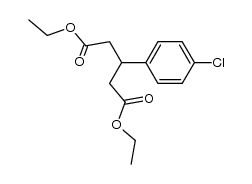 diethyl 3-(4-chlorophenyl)glutarate结构式
