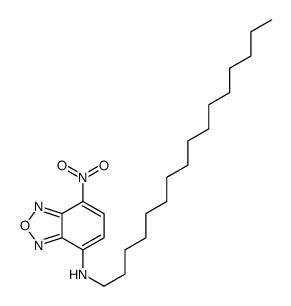 N-hexadecyl-4-nitro-2,1,3-benzoxadiazol-7-amine结构式