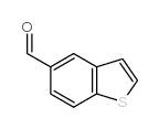 1-苯并噻吩-5-甲醛结构式