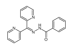 N-(dipyridin-2-ylmethylideneamino)benzamide结构式
