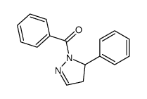 phenyl-(3-phenyl-3,4-dihydropyrazol-2-yl)methanone结构式