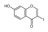7-hydroxy-3-iodo-4H-chromen-4-one结构式