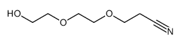 3-(2-(2-羟基乙氧基)乙氧基)丙腈结构式