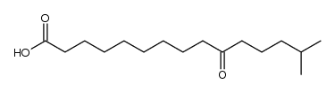 14-methyl-10-oxo-pentadecanoic acid结构式