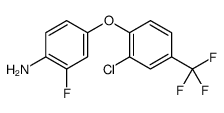 4-[2-chloro-4-(trifluoromethyl)phenoxy]-2-fluoroaniline结构式