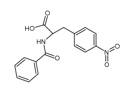 N-benzoyl-(4'-nitro)phenylalanine结构式