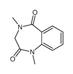 1,4-dimethyl-3H-1,4-benzodiazepine-2,5-dione结构式