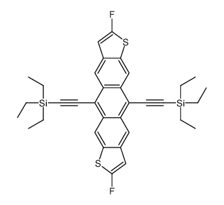 2,8-二氟-5,11-双(三乙基甲硅烷基乙炔基)蒽噻吩,正反异构体的混合物结构式