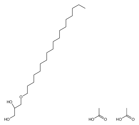 acetic acid,(2R)-3-octadecoxypropane-1,2-diol结构式