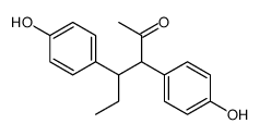 3,4-bis(4-hydroxyphenyl)hexan-2-one结构式