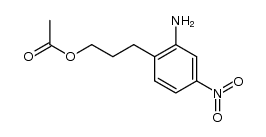 1-acetoxy-3-(2-amino-4-nitro-phenyl)-propane结构式