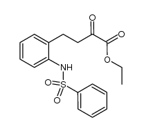 ethyl 4-(2-benzenesulfonylaminophenyl)-2-oxobutyrate结构式