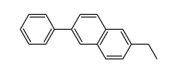 2-ethyl-6-phenylnaphthalene结构式
