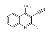 2-氯-4-甲基喹啉-3-甲腈结构式