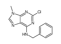 N-苄基-2-氯-9-甲基-9H-嘌呤-6-胺结构式