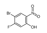 4-溴-5-氟-2-硝基苯酚结构式