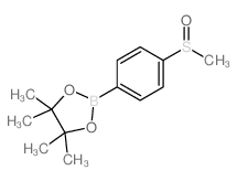 4,4,5,5-四甲基-2-(4-(甲基亚磺酰基)苯基)-1,3,2-二噁硼烷结构式