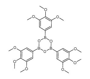 2,4,6-tris(3,4,5-trimethoxyphenyl)-1,3,5,2,4,6-trioxatriborinane结构式