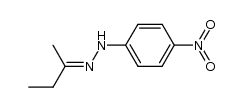 methyl ethyl ketone 4-nitrophenylhydrazone结构式