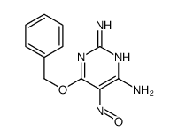6-Benzyloxy-5-nitroso-pyrimidine-2,4-diamine结构式