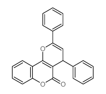 2,4-diphenyl-4H-pyrano[3,2-c]chromen-5-one结构式