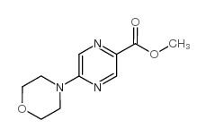 5-(4-吗啉)-2-吡嗪羧酸甲酯结构式