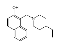 1-[(4-ethylpiperidin-1-yl)methyl]naphthalen-2-ol结构式