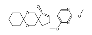 2-(2,4-dimethoxypyrimidin-5-yl)-7,14-dioxa-1-azadispiro[4.2.5.2]pentadec-1-ene 1-oxide结构式