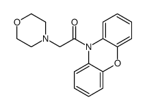 2-morpholin-4-yl-1-phenoxazin-10-ylethanone结构式