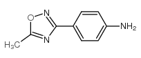 4-(5-甲基-1,2,4-噁二唑)苯胺结构式